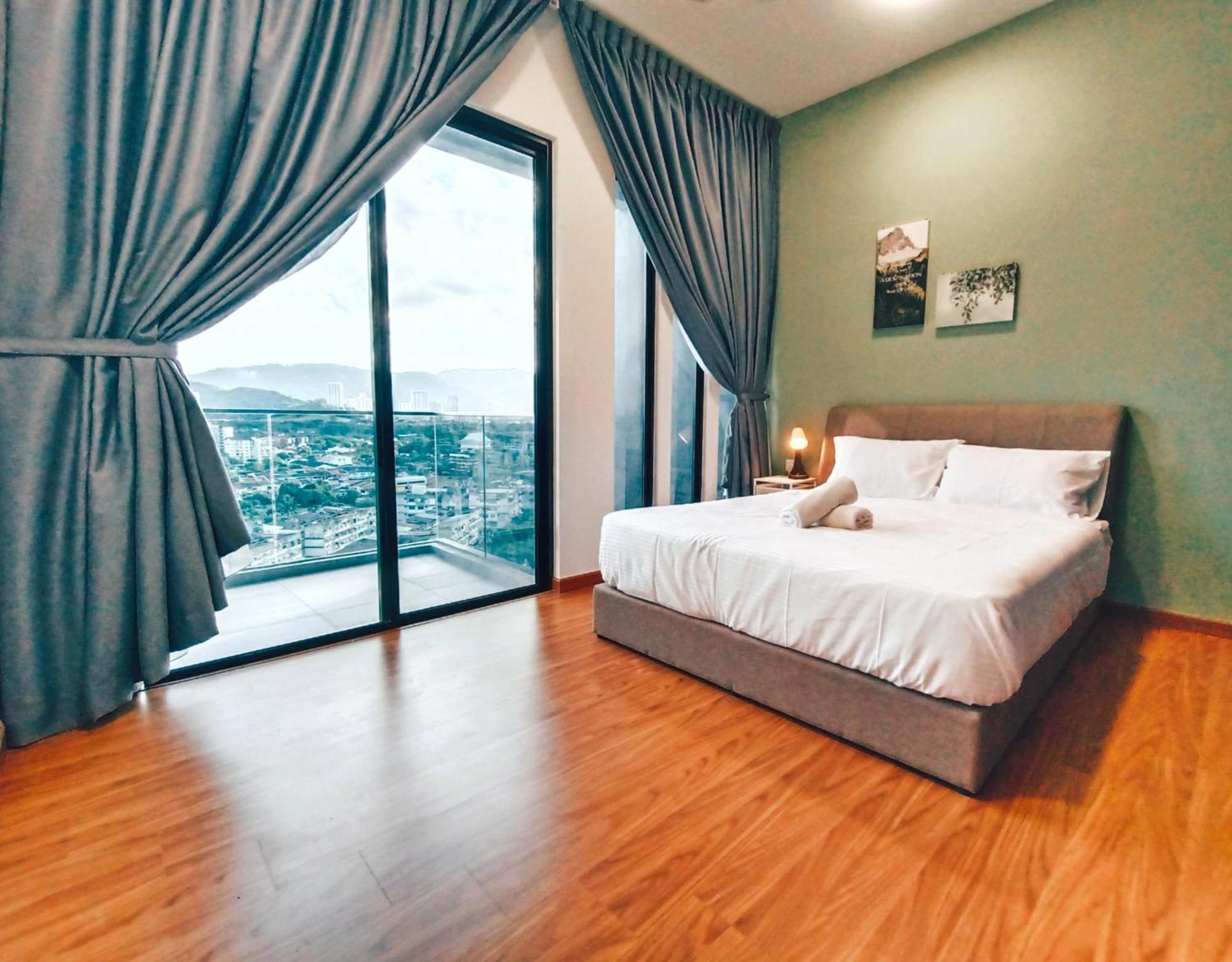 New 2Br Georgetown Warm And Lovely Homestay 10Pax-无敌美景两房民宿 Beacon Executive Suite Kültér fotó