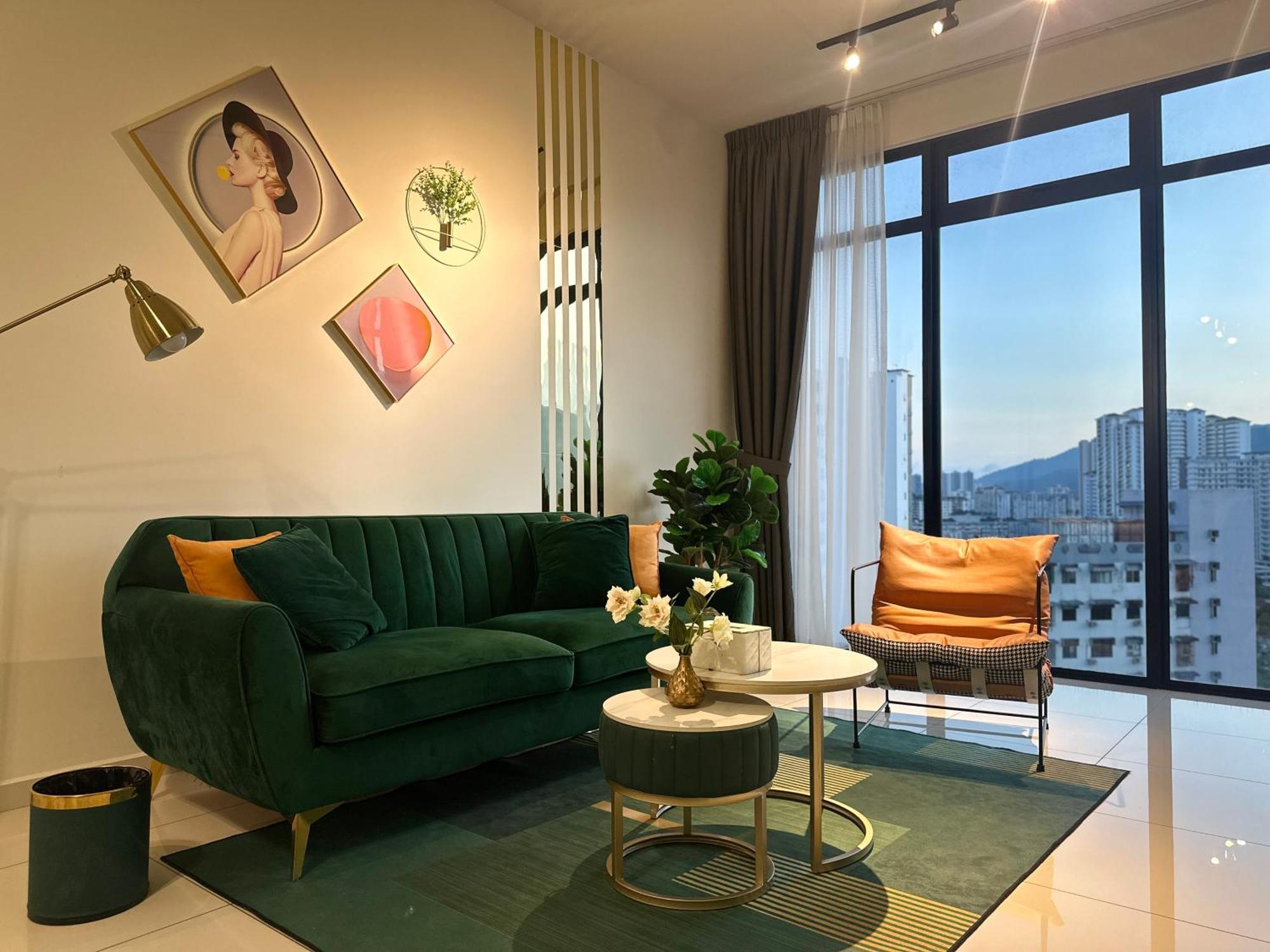 New 2Br Georgetown Warm And Lovely Homestay 10Pax-无敌美景两房民宿 Beacon Executive Suite Kültér fotó