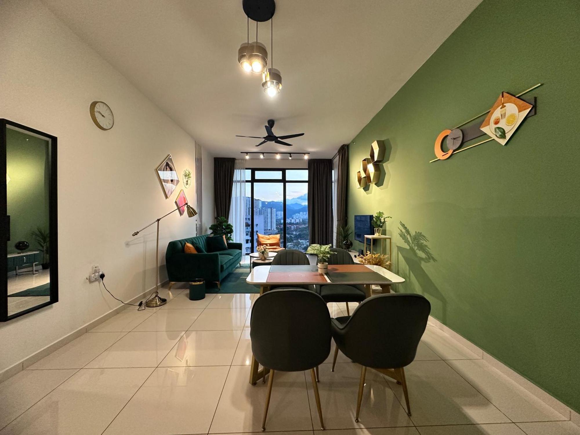 New 2Br Georgetown Warm And Lovely Homestay 10Pax-无敌美景两房民宿 Beacon Executive Suite Kültér fotó