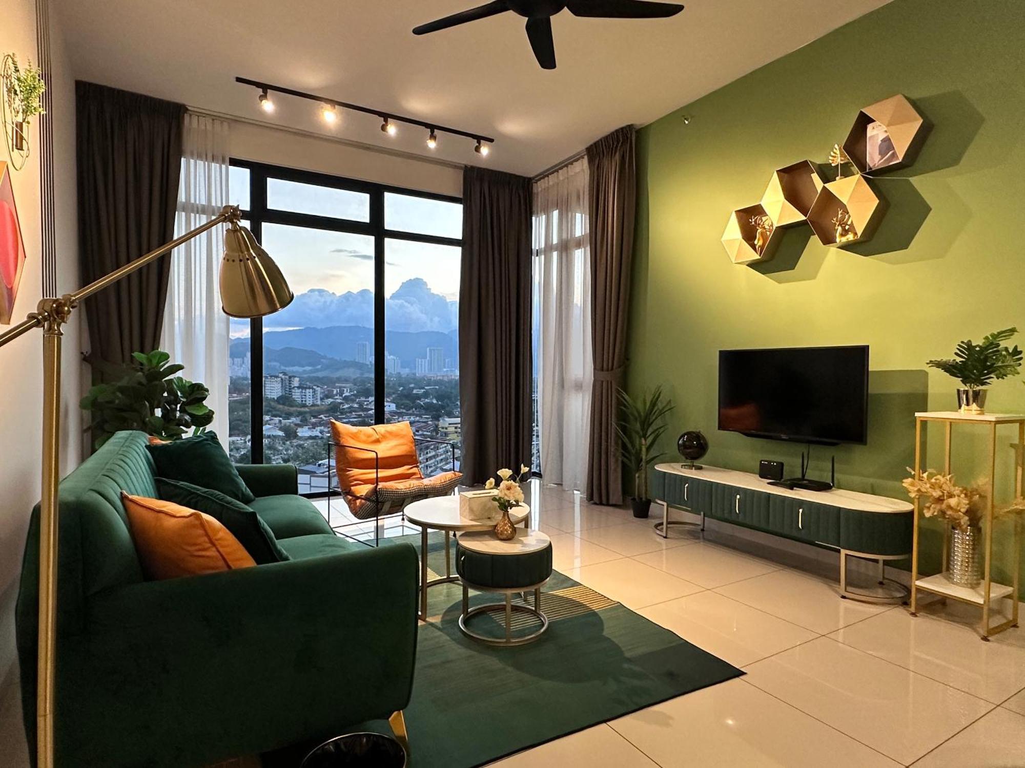 New 2Br Georgetown Warm And Lovely Homestay 10Pax-无敌美景两房民宿 Beacon Executive Suite Kültér fotó